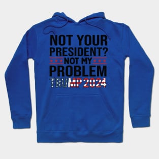 Not Your President? Not My Problem Trump 2024 Hoodie